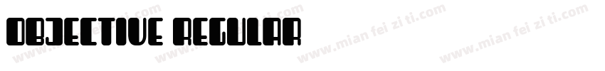 Objective Regular字体转换